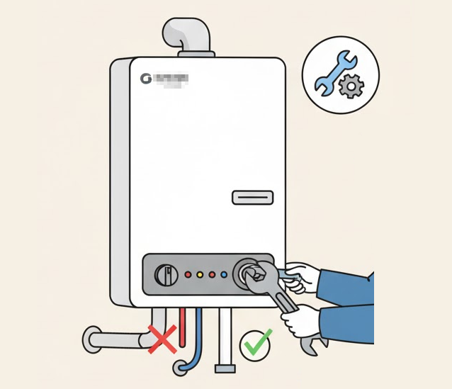 부모님 댁 보일러의 점화 불량 수리